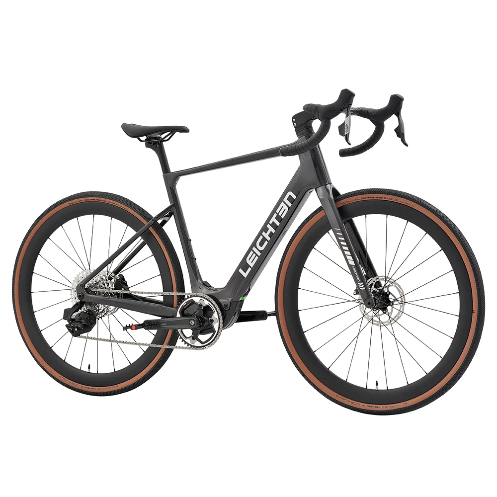 700C 11 Speed 36V 250W Carbon Fiber Electric Road Bike Mid Motor Hidden Battery Mens City Commuter Ebike Cycling Equipment