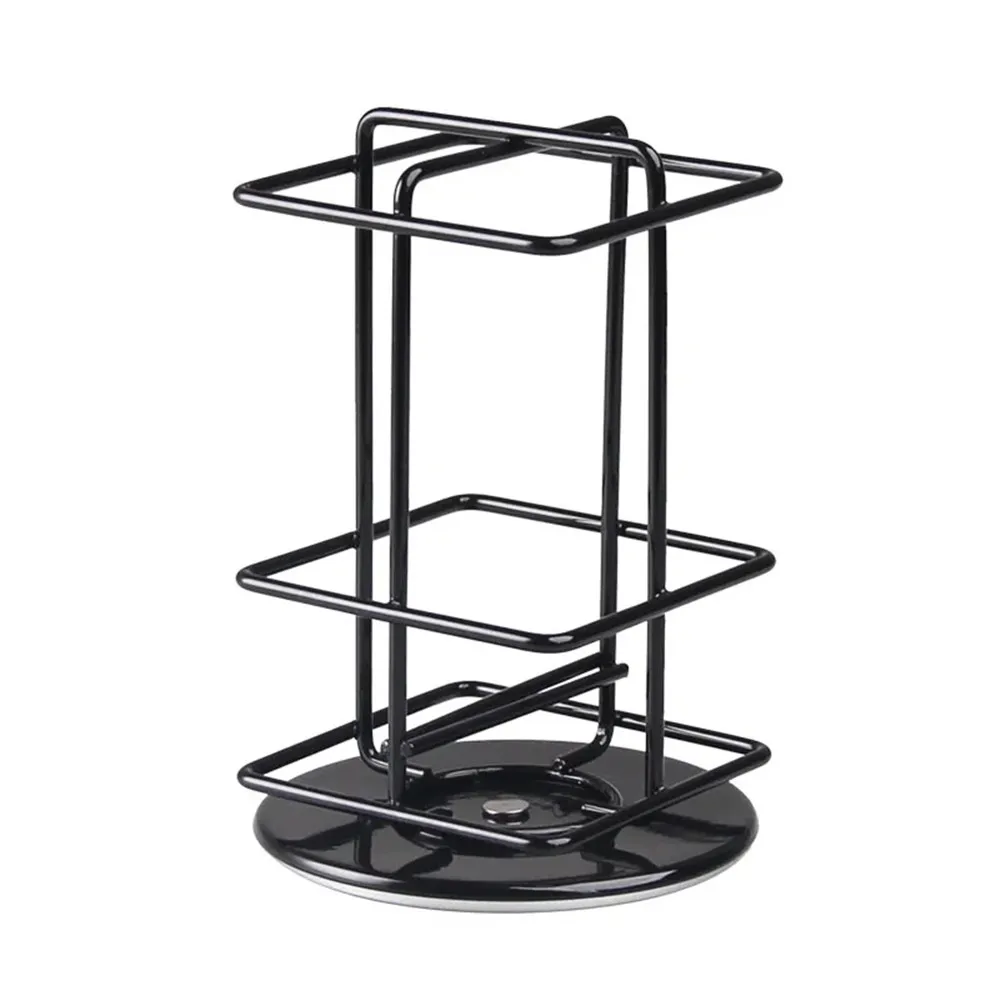 Rotatable Coffee Pod Holder For Nespresso Rotatable Display Storage 40 PCS Capsule Metal Stand Rack Tower Stand Storage Shelves