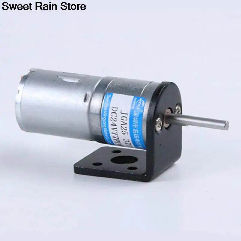 JGA25-370 Perpanjangan Poros Motor Roda Gigi DC 6v12v24v Kecepatan dapat Diatur CW CCW Torsi wiel Tubuh Kecil Kecepatan Rendah #5