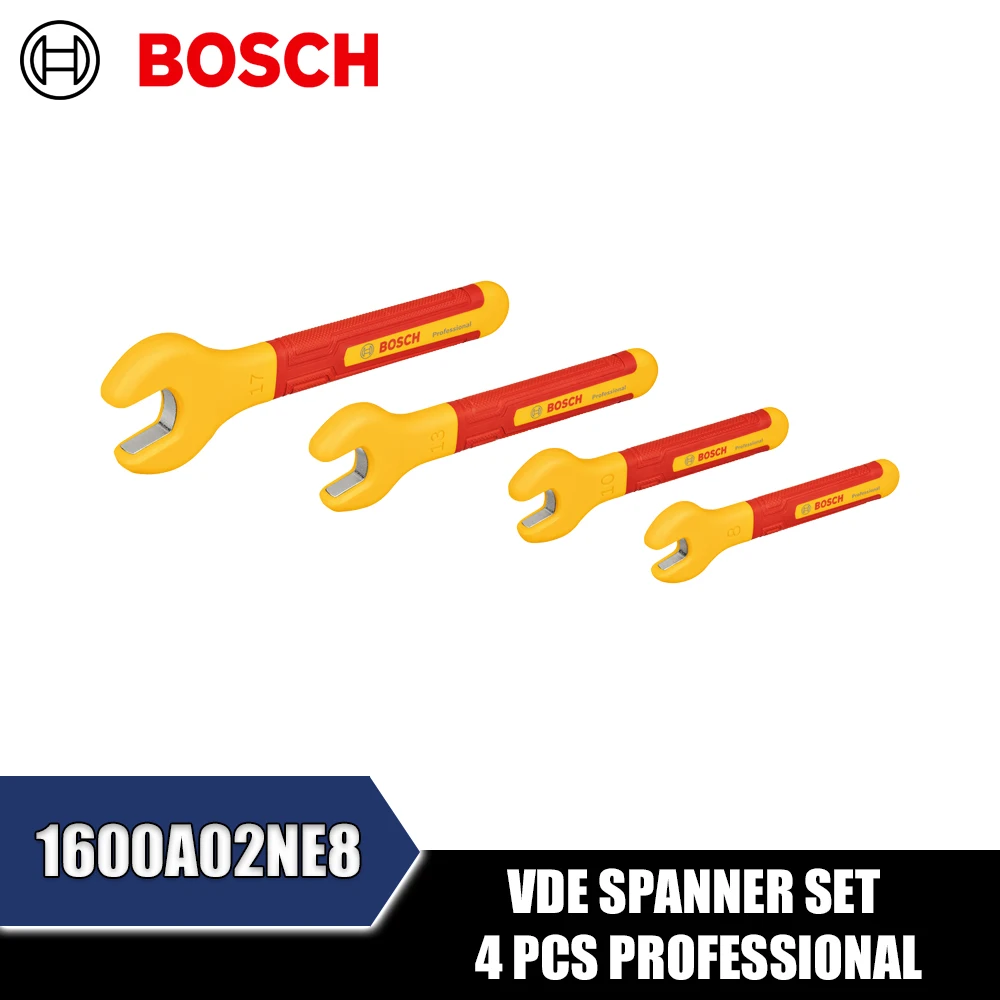 BOSCH 1600A02NE8 VDE Spanner Set 4PCS Professional Hand Tools