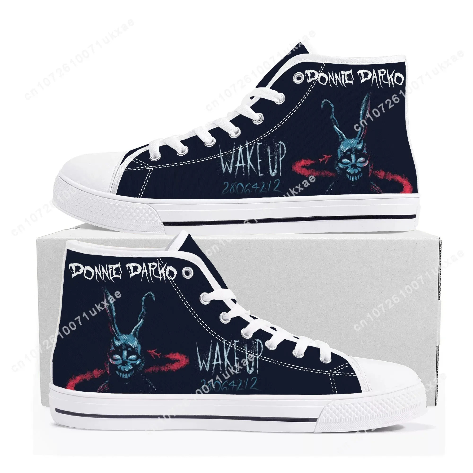 Donnie Darko High Top Sneakers Mens Womens Teenager Canvas High Quality Sneaker Casual Custom Made Shoes Customize DIY Shoe