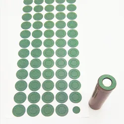 100Pcs/Lot 18650/18500 Lithium Battery Insulation Gasket,  Barley Paper,  Flat Head,  High Temperature Insulation Gasket