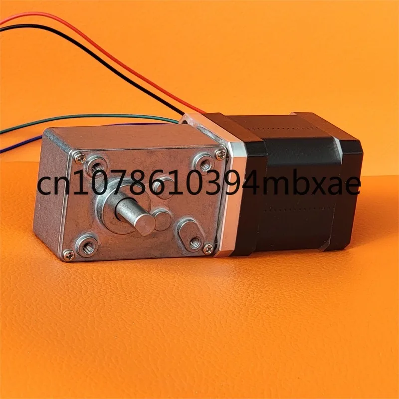 Stepper Motor plus worm gearbox get 60 kg.cm holding torque Hybrid 42mm width Shaft Square frame motors