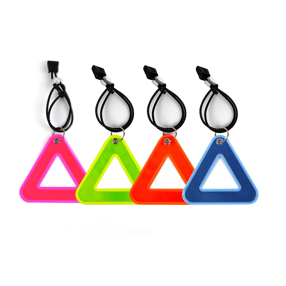 Riding Reflective Warning Triangle Bicycle Saddle Reflective Plate Bike Reflect Accessories Tail Suspension Night Safety