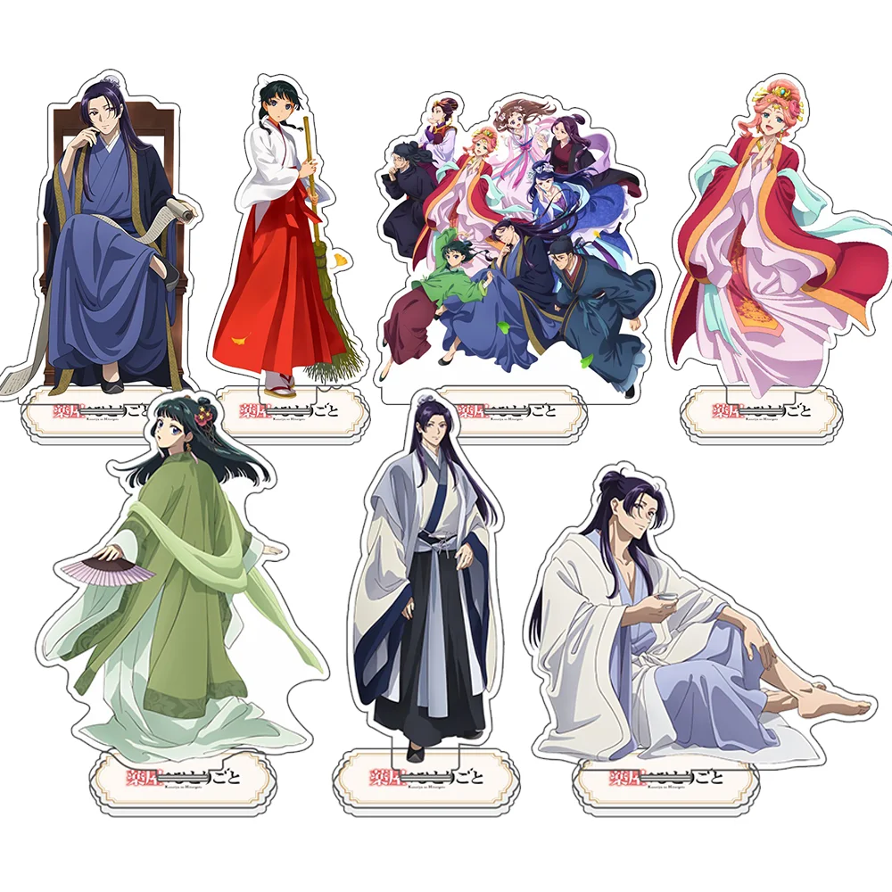 Anime The Apothecary Diaries Cosplay soporte grande figura acrílica de alta definición modelo Standee placa decoración de escritorio llaveros regalos para fanáticos