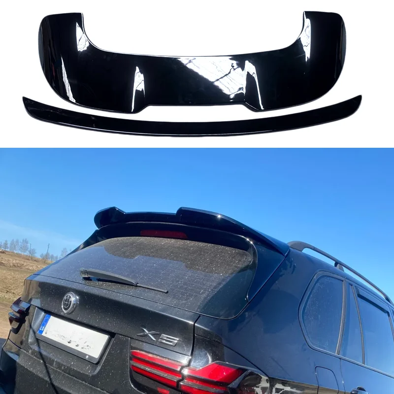 Für BMW X5 E70 Dachspoiler 2006 2007 2008 2009 2013, hochwertiger ABS-Kunststoff im Fabrikstil, Heckflügel-Body-Kit-Zubehör