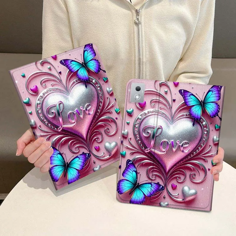 

Colorful Heart Neon Light Tablet Case For Legion Xiaoxin Pad P12 Pro Y900 GT 2023 2025 12.1 12.7 14.5 inch