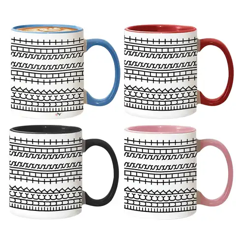 Hide Message Coffee Mug Ceramic Chocolate Milk Cup Modern Coffee Lover Gift Kitchen Accessories Message Coffee Tumbler