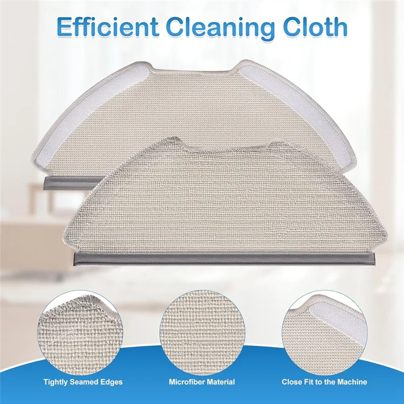 -ESTR Para Airrobo T20 + Robô Aspirador de pó Peças de reposição Escova lateral principal Filtros Hepa Mop Pads Sacos de pó Acessórios