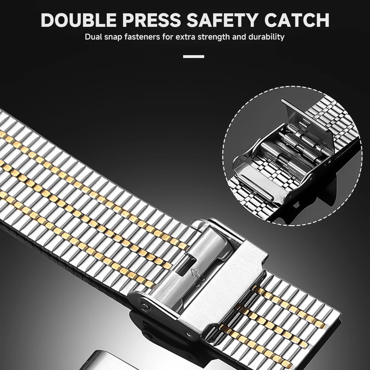 Cinturino in metallo ad montaggio rapido da 26mm 22mm per Garmin Watch Fenix 6 7 Pro 5 Plus 5s 6s 7s 3HR 945 Nessun cinturino con estremità curva in acciaio inossidabile