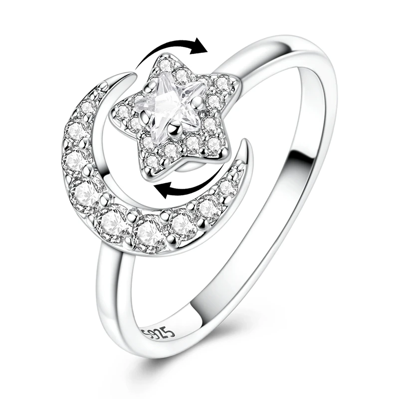 Women's Clover Adjustable Ring, Hummingbird Design Gift