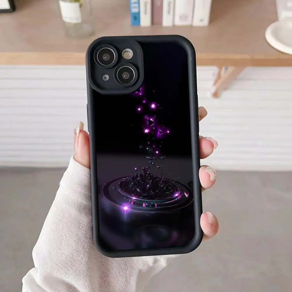

Роскошный фиолетовый чехол для iPhone 17 16 15 14 13 12 11 Air Pro Max Plus, утолщенный, из ТПУ, красочный, красивый, люксовый