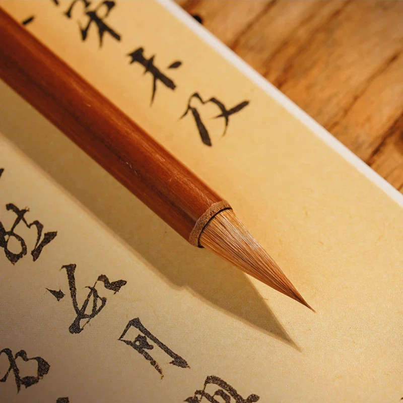 

Weasel Hair Calligraphy Brush Copying Scriptures Small Regular Script Writing Brush Calligraphy Practice Brush Fine Outline Pen