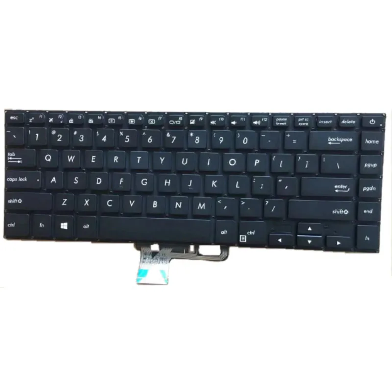 New US For ASUS UX550VD UX550VE UX550GD UX550GE UX530UQ UX530UX UX580GD UX580GE Laptop Keyboard English No Backlit