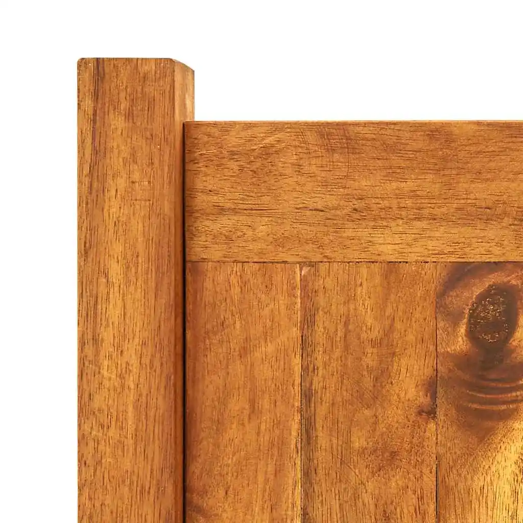 Hochbeet aus Akazienholz 200x50x25 cm, natürlicher Gemüsebehälter für den Außenbereich – Detail 6