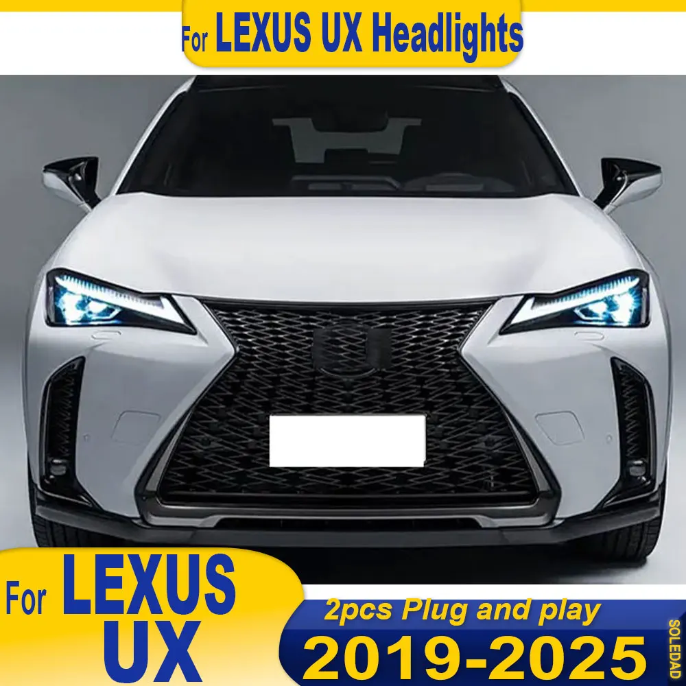 

Car headlights For Lexus UX 2019-2024 headlight assembly modified high-end three-eye LED daytime running light turn signal