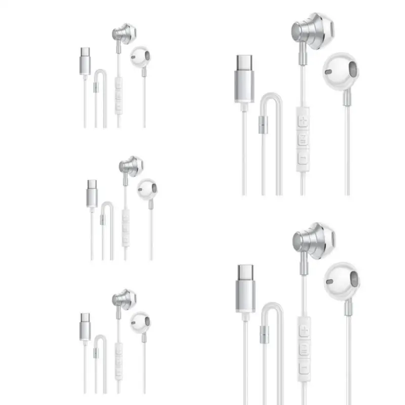 For Samsung Headphones HiFi Surround Sound With Mic In-ear music USB Type C 3.5mm Wired Earbuds For Galaxy S24 23 Ultra Z Fold 6