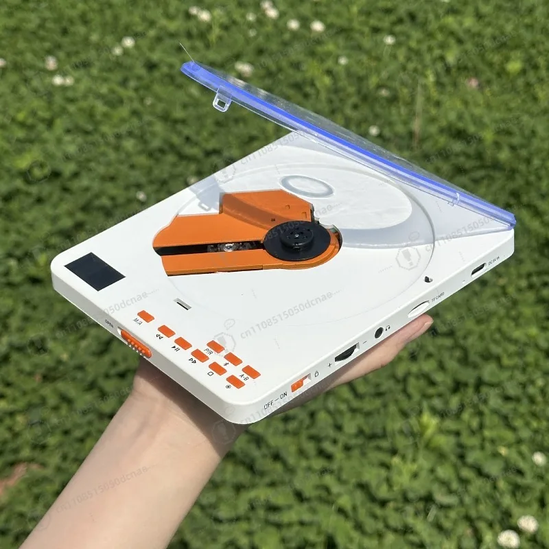 

New Transparent CD Player Portable - Disc Album Walkman for English Learning, Travel & Music Playback