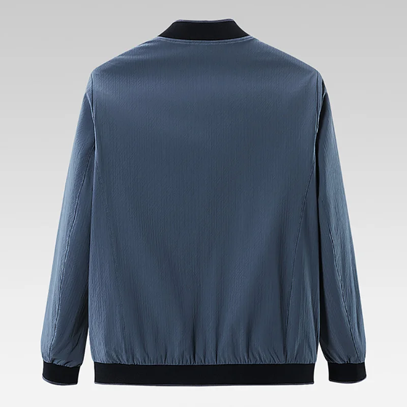 

Classic Baseball Collar Jaet Smooth Six Dimensions Elastic Soft Spring New Arrival Youth Faion Zipper Closure Outerwear