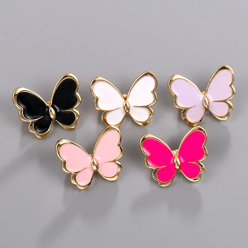 Tiny Butterfly Enamel Insect Lapel Pin for Women Girls Clothes Badges Backpack Decoration Wedding Banquet Jewelry Accessories