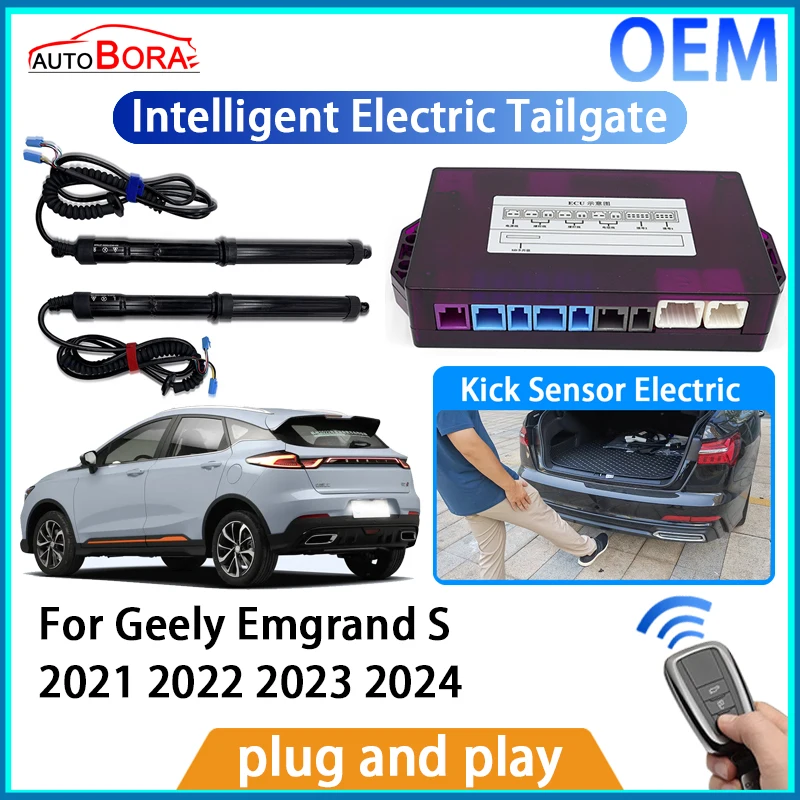 ZhuCamX Intelligent Electric Tailgate Automatic Lifting Kit Remote Control Opener Trunk for Geely Emgrand S 2021 2022 2023 2024