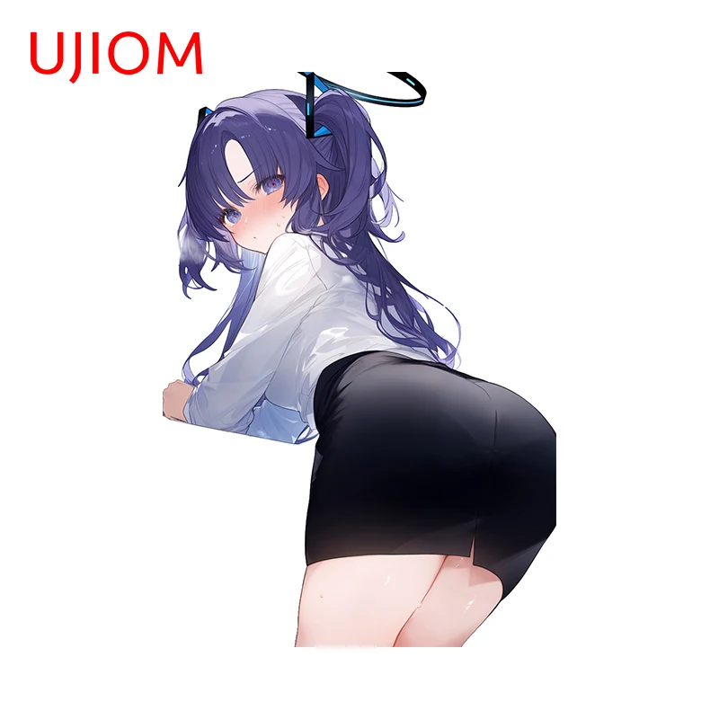 UJIOM 13cm X 8.9cm NSEW Hayase Yuuka Big Ass Wall Stickers Personality Adult Room Wallpapers Decals Great Vestibule Toilet Decor