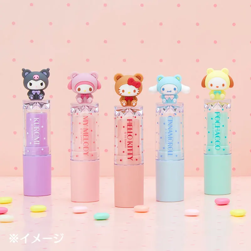 Japan Sanrio Originele Hellokittys Kuromi Melodie Pochacco Hydraterende Hydraterende Liefde Lippenbalsem 3.8G Anime Speelgoed Voor Meisje Cadeau