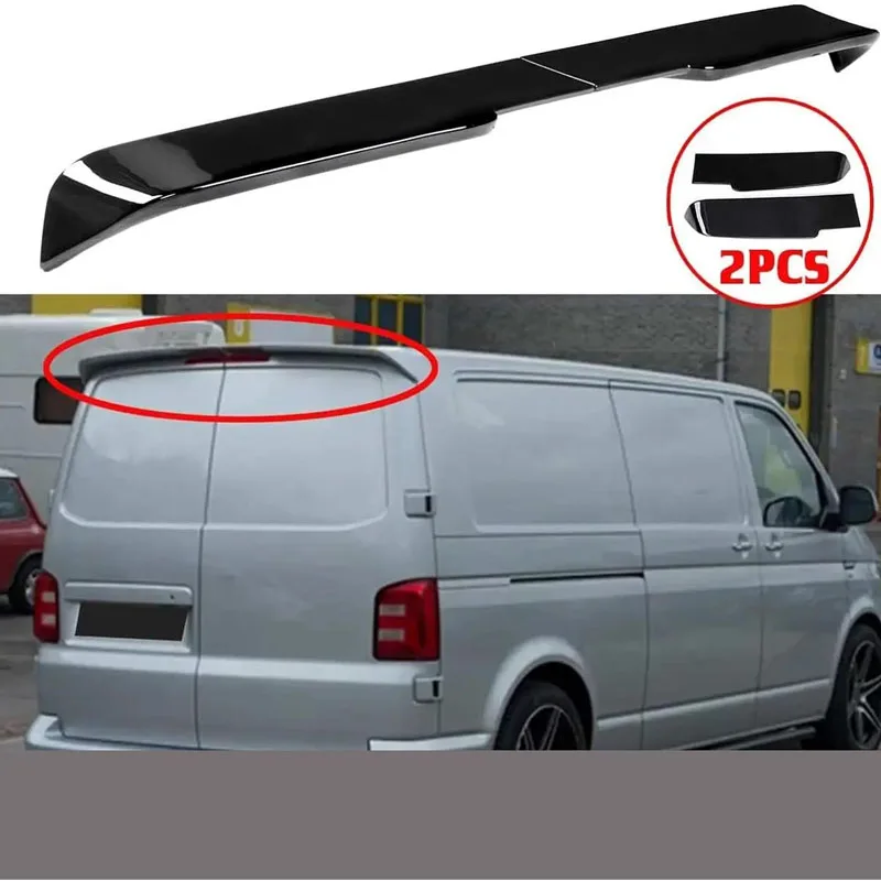 Universal rear wing spoiler for Volkswagen Mattway T5 and T6 two section tail fins modified fixed wind wings