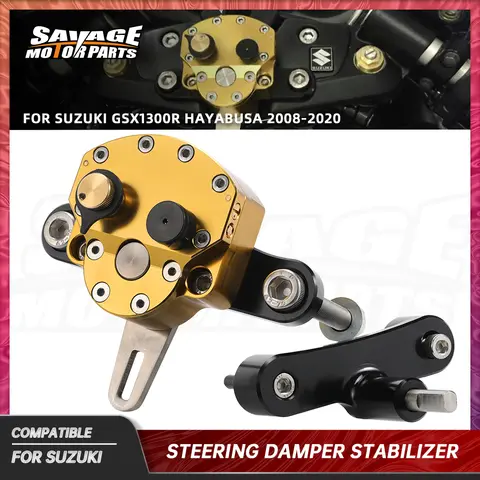 스티어링 댐퍼 스태빌라이저, 스즈키 GSX1300R 하야부사 2008-2020 오토바이 합금 선형 역방향 안전 흡수 키트