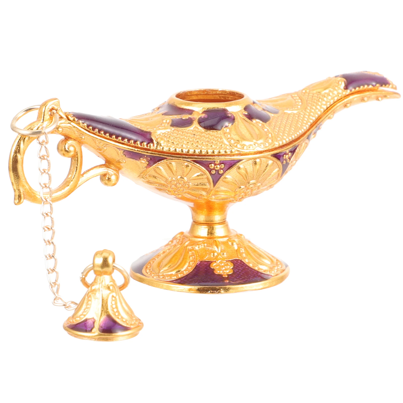 

Vintage Style Lamp Decor Zinc Alloy Ornate Light Decoration For Home Bedroom Party Tabletop Decorative Centerpiece Carved Light