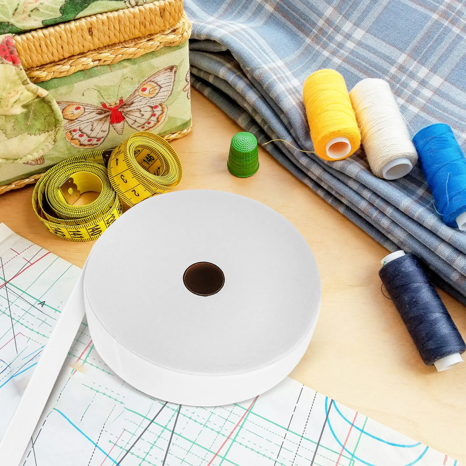 Sewing Roll - 2 Rollen Vliesstoff-Füllwatte 6,4 cm x