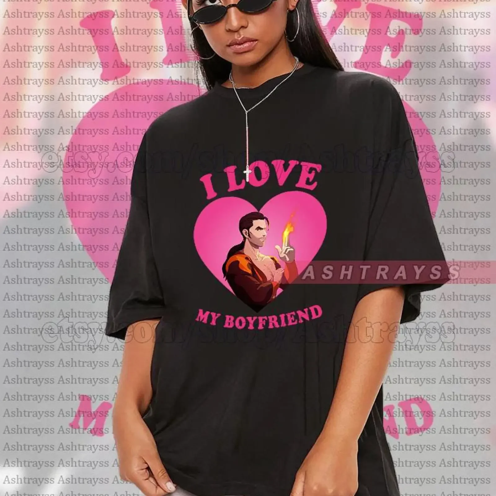 Футболка Flambae I Love My Boyfriend, свитшот Supervillain Dispatch, винтажная, мягкая, эластичная, в стиле стритвир