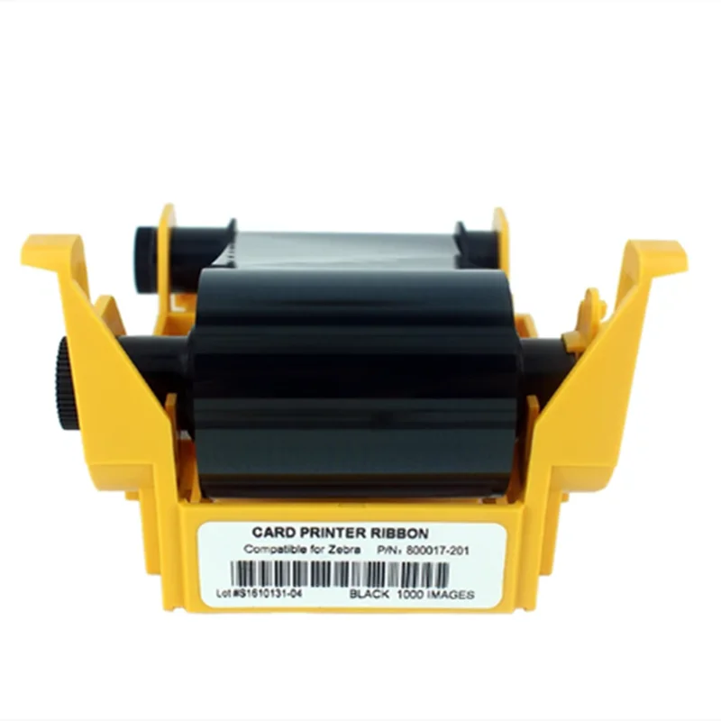 Compatible 800017-201 Black Ribbon 1000 Prints For Zebra P100I P110I P120I P100M ID Card Printer