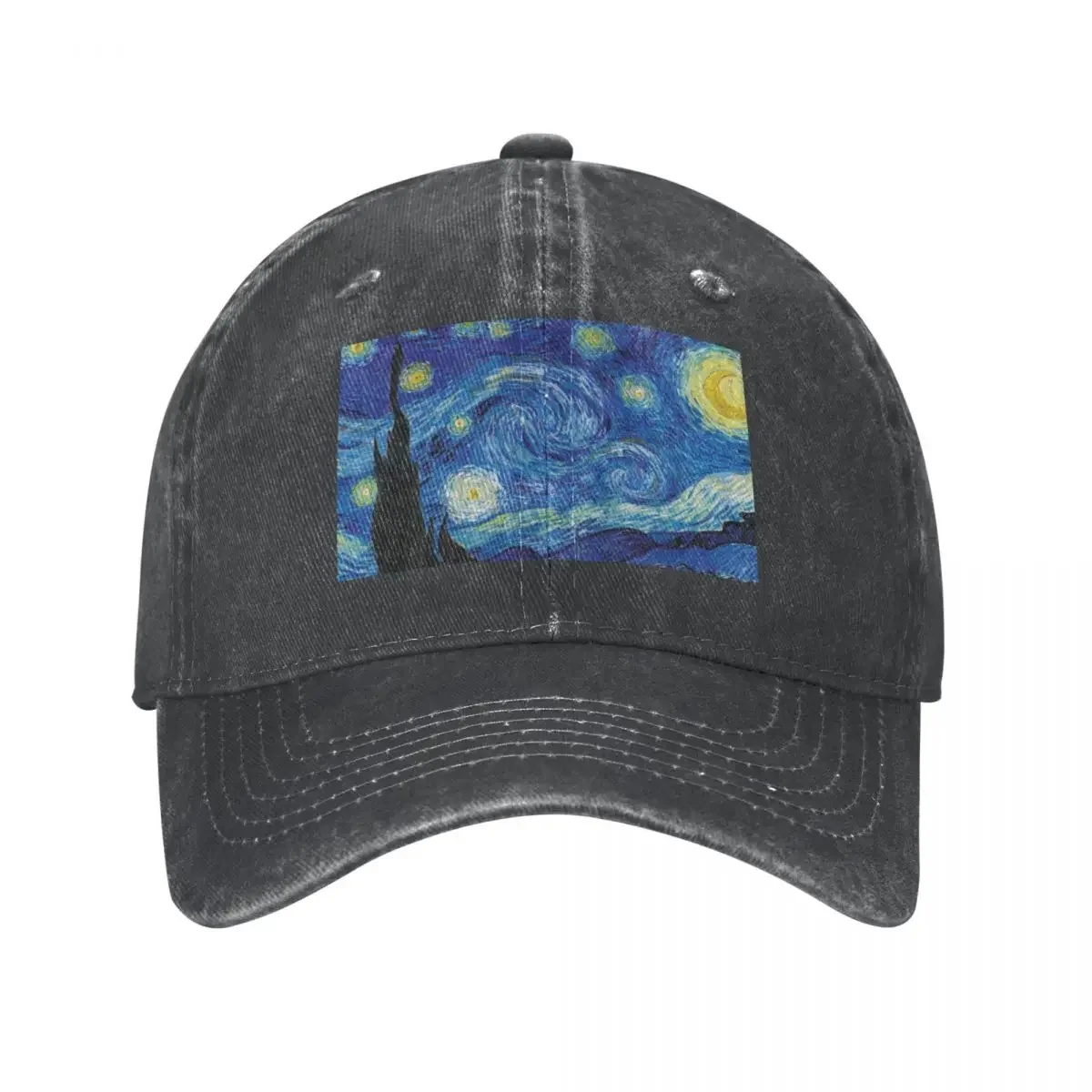 Vincent Van Gogh - Starry Night Cap Cowboy Hat Caps Cap male golf hat women Men's