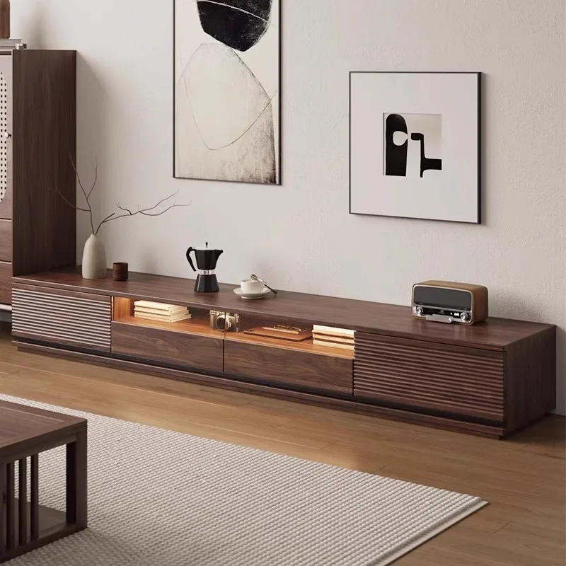 

Nordic Dark Brown Tv Stand Living Room Vertical Wooden Designer Tv Stands Modern Minimalist Meuble Television Salon Furniture