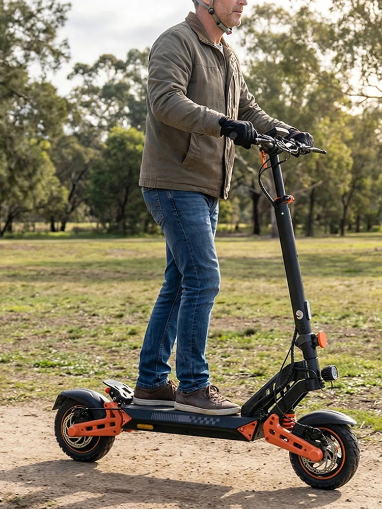 Wildstride Volwassen Elektrische Scooter 800w Motor 45km/u 48v15ah Batterij Smart App Display 10-Inch Off-Road Banden City Escooter K2pro - afbeelding 2