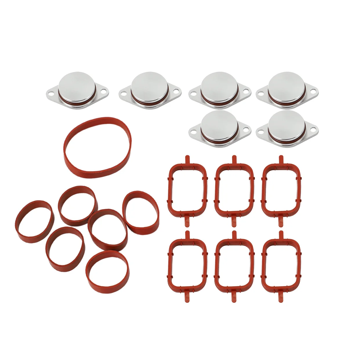 26Pcs Intake Manifold Seal Gasket Kit 11612246945 11617790198 for BMW 3 5 6 7 Series E61 E63 E70 E83 E90 E92 X3 X5