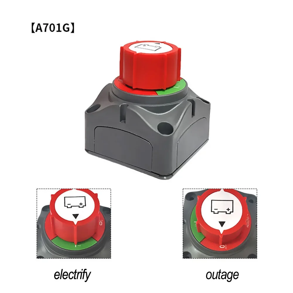 300A Top Post Battery Disconnect Switch 12-48V  Heavy-Duty Marine Battery Switch 2nd, 3rd  A701S Screw M8/A701G Screw M10