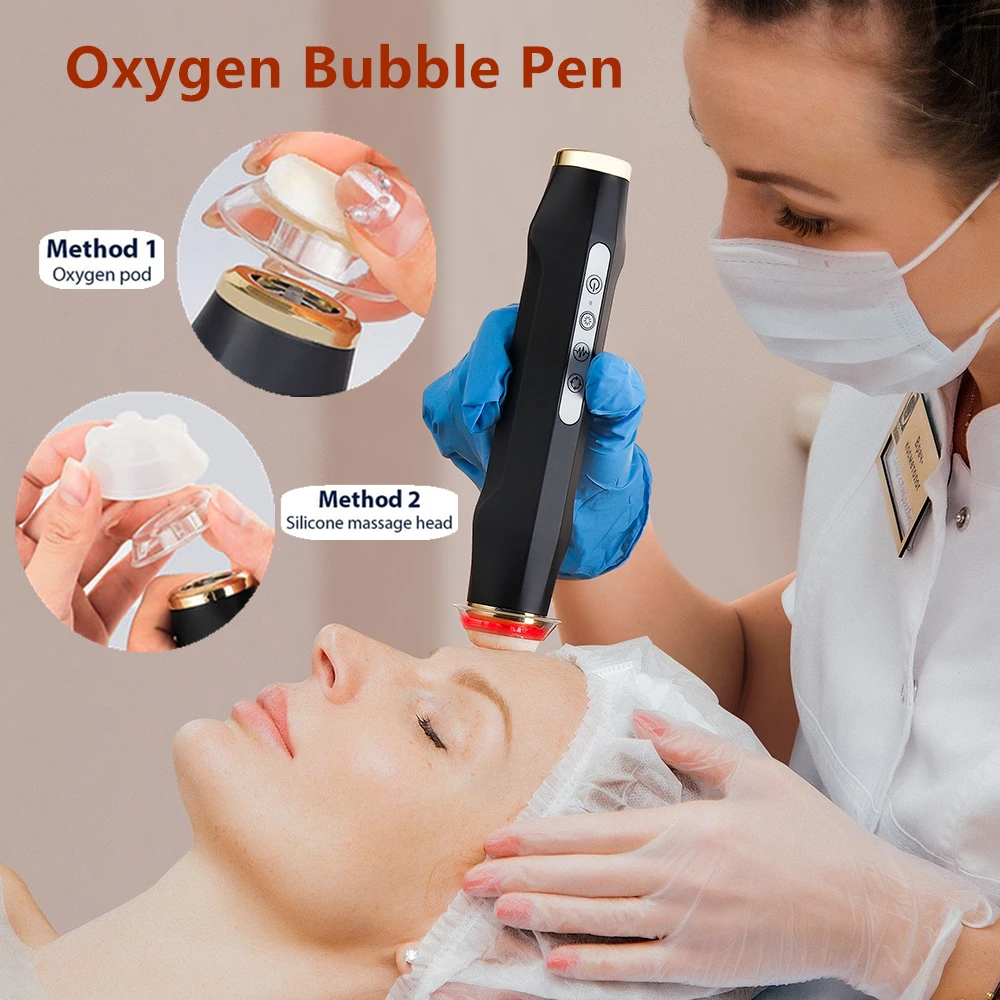 CO2 Bubble Oxygen Beauty Machine Facial SPA Oxygen Bubble Pen CO2 Oxygen Portable Facial Machine CO2 Gel Facial Skin Care Device