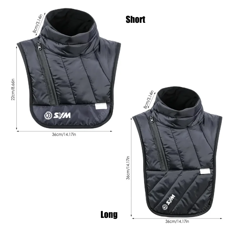 Motorcyclist Rider Chest Neck Protector Windproof For SYM JP150 GR125 fiddle 3 FNX150 maxsym 400i 600i Thermal Collar