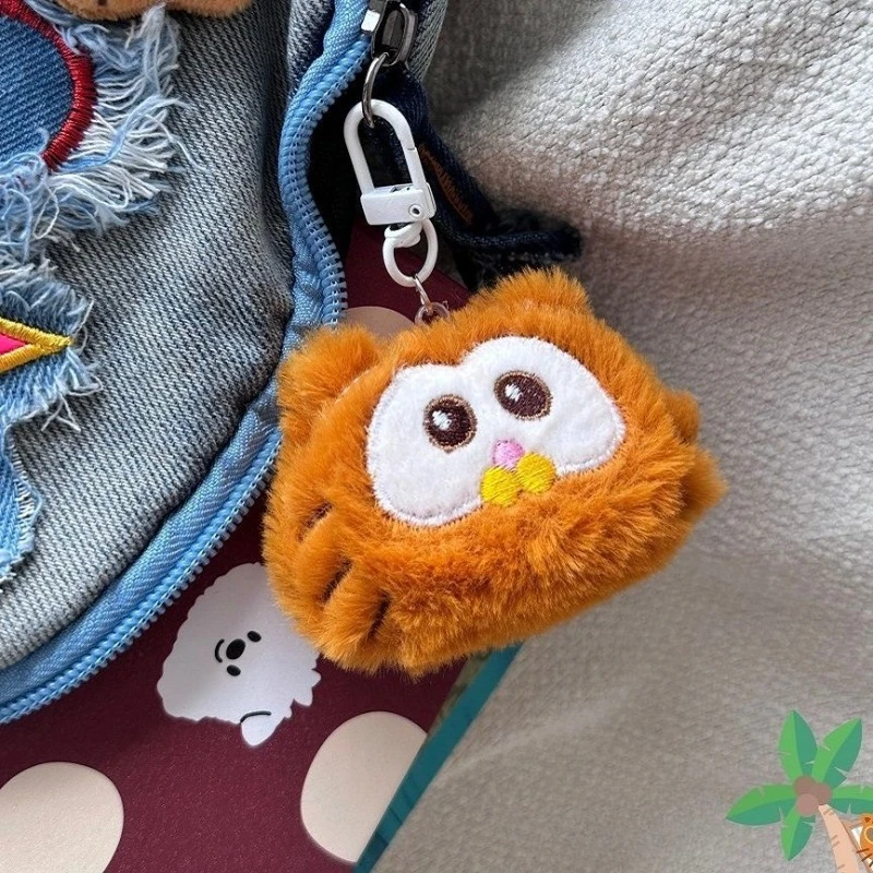 

5.5cm/2.17in Plush Keychains Garfield Pendant Kawaii Stuffed Animals Peripherals Stitch Items Cute Girl Toy Gift Decorative Doll