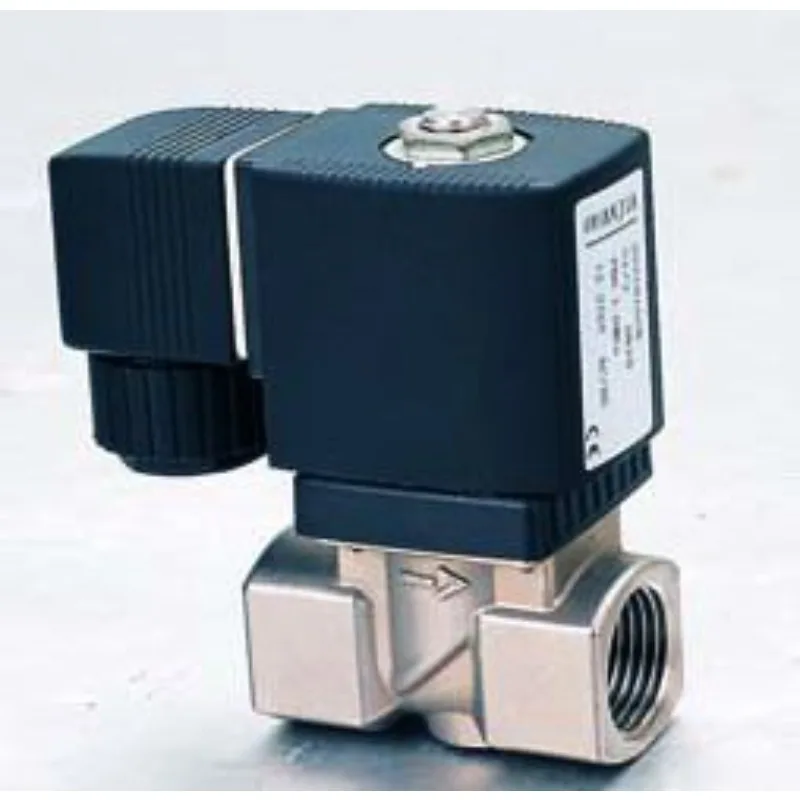 Stainless steel distributed direct acting solenoid valve
