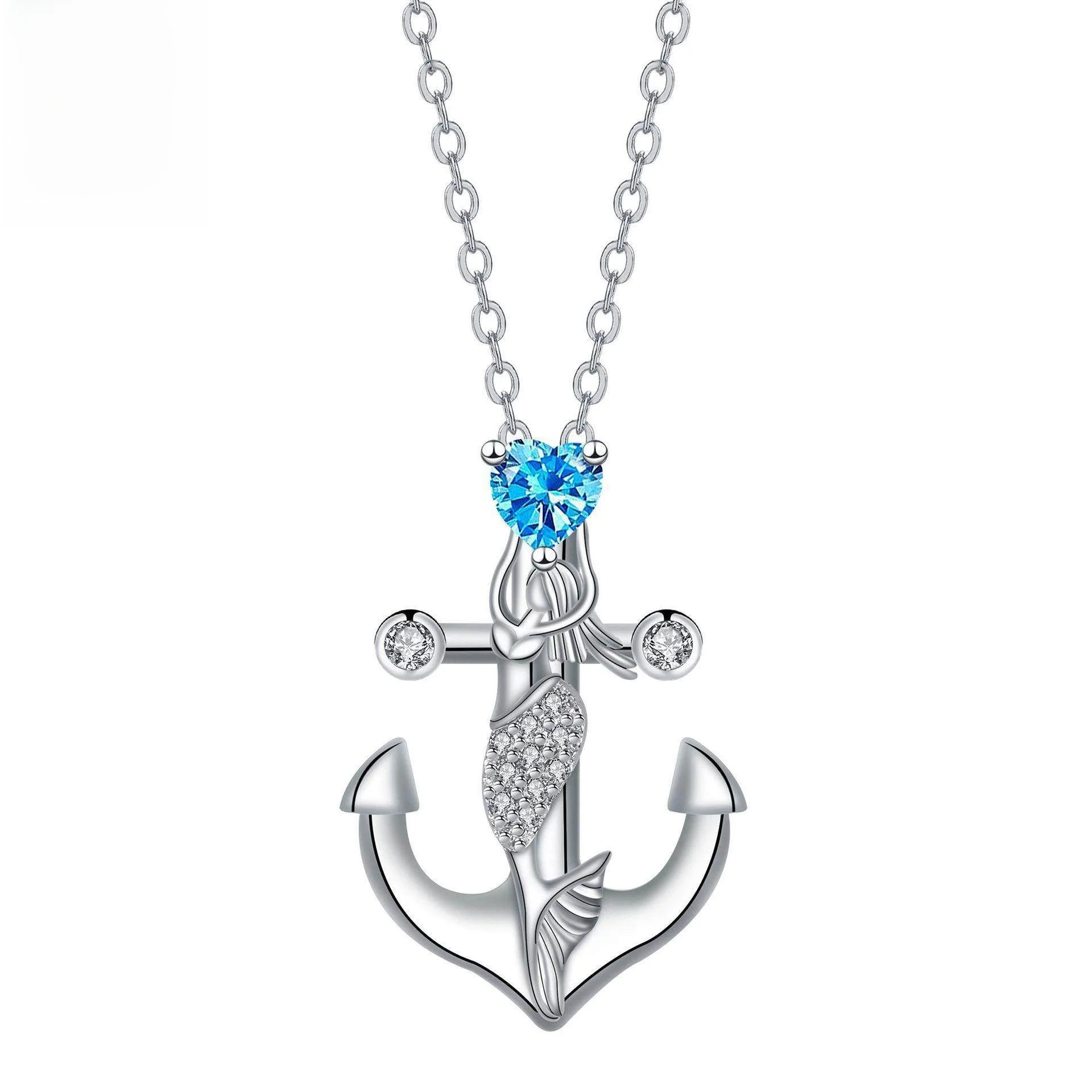 

Ожерелье «Русалка» для женщин, модный матовый кулон, элитное украшение, трансграничные поставки, осенний стиль, удлиненное