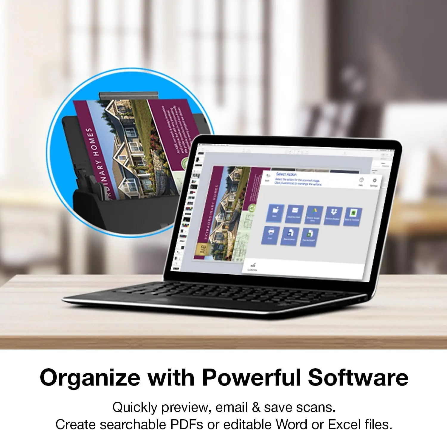 Epson Workforce ES-400 II Color Duplex Desktop Document Scanner for PC and Mac, with Auto Document Feeder (ADF)