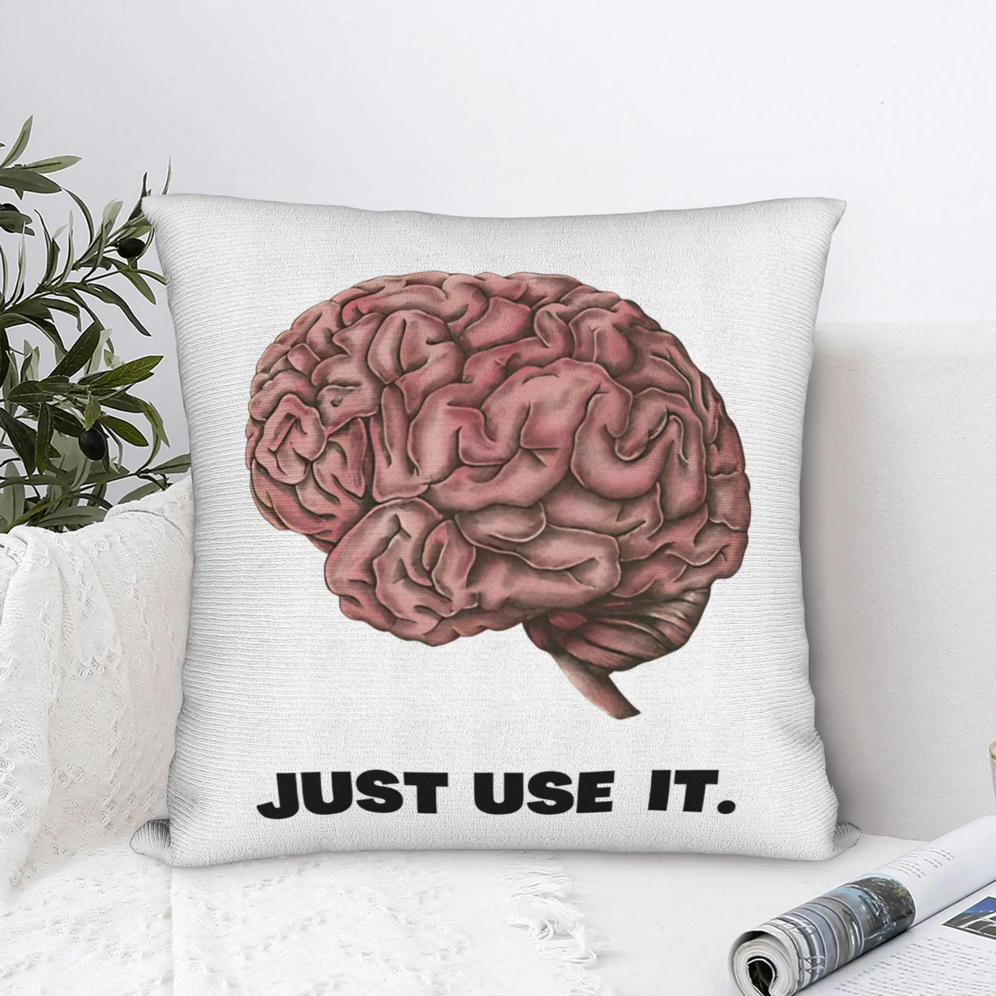 Just use it Meme Square Pillow Case  Cushion Cover Awesome Zipper Decorative Pillowcover for Home 40*40cm