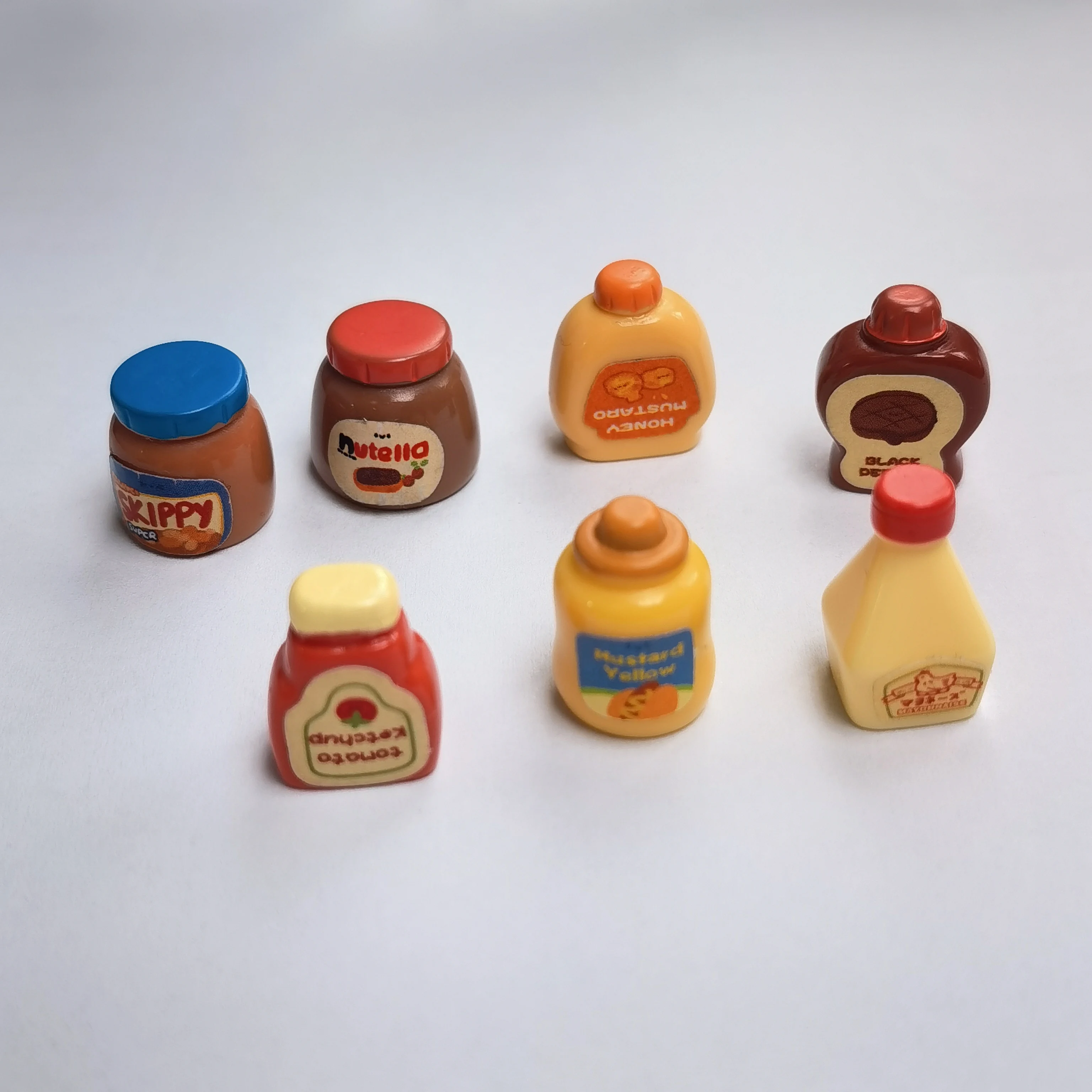 Doll house Miniature Food Play Mini Simulated Kitchen Seasoning Bottle Sauce Series Doll Accessories Toys
