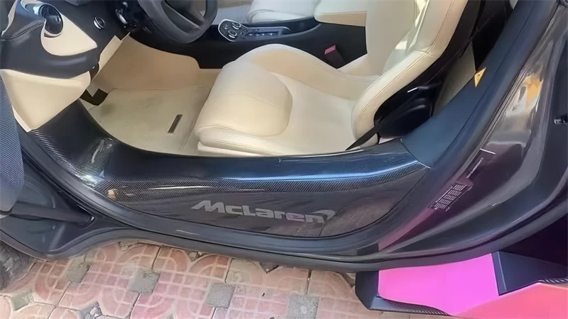 Factory Supply Car Carbon Fiber Interior Parts Door Side Sill Strips Pedal for  720s 650s 540 570 600lt Spider