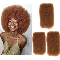 Cabelo humano afro crespo em massa de 8 polegadas para dreadlocks e tranças torcidas 30 #   Cor 100% cabelo humano encaracolado afro crespo