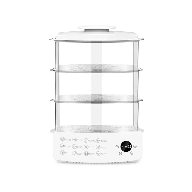 Household Intelligent Electric Steamer 12L 3 Layer 110V Steam Pot Cooking Steaming Food Dumpling Pot Warmer Multi-purpose Device image 6