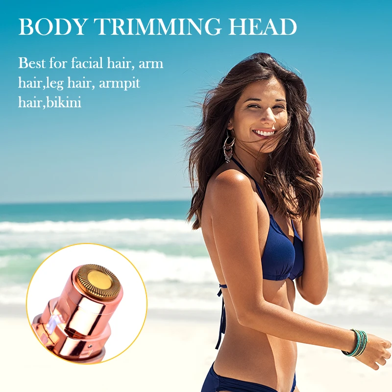 2 in 1 Elettrico Rasoio Sopracciglia Trucco Indolore Eye Brow Epilatore Mini Rasoi Rasoio Portatile Del Viso Rimozione Dei Capelli Delle Donne depilato